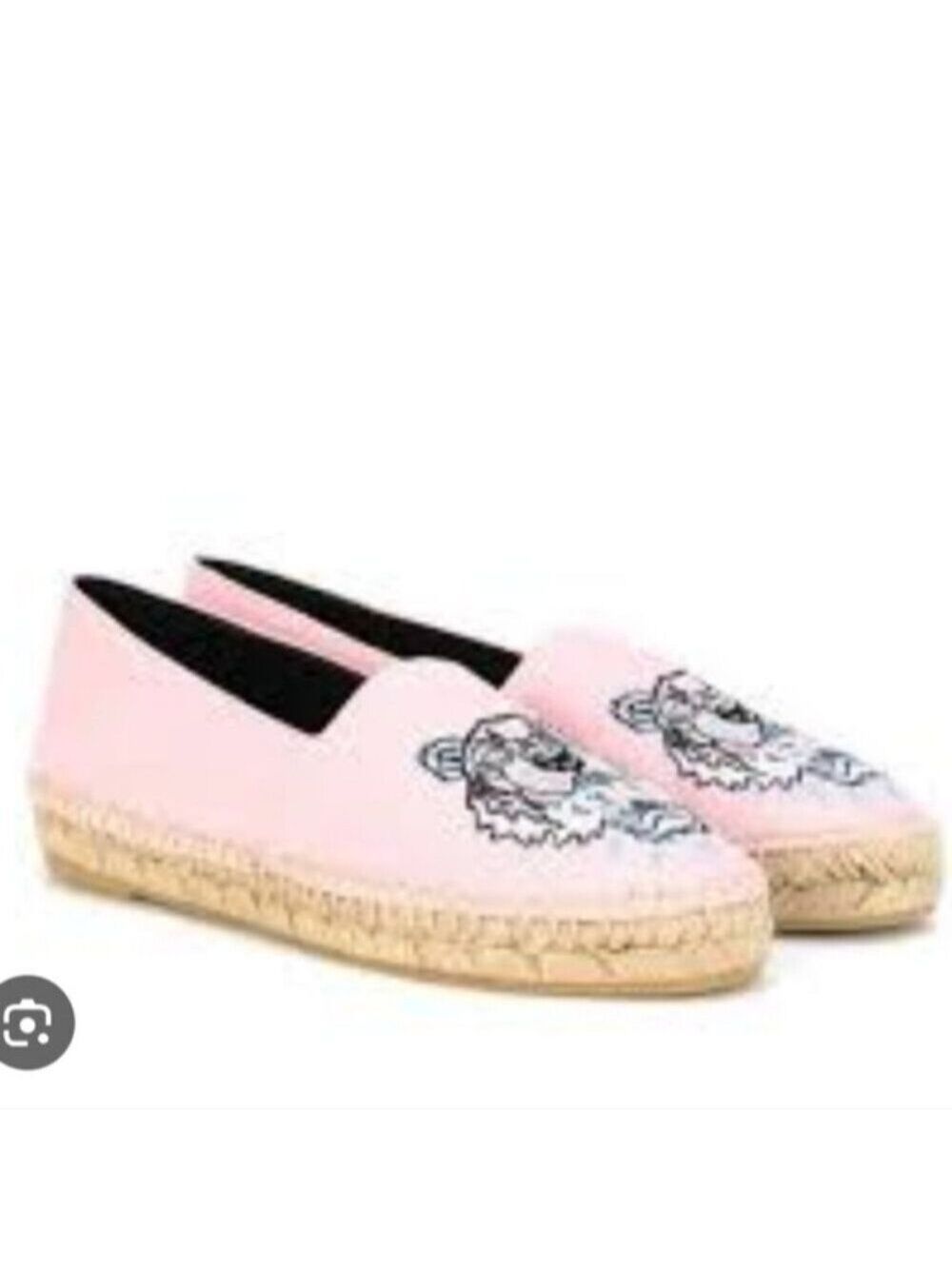 KENZO | Classic Tiger canvas espadrilles pink Blue Sz 37
